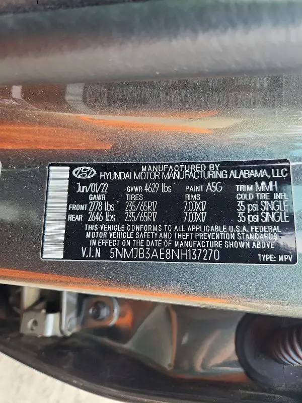 2022 HYUNDAI TUCSON SEL  