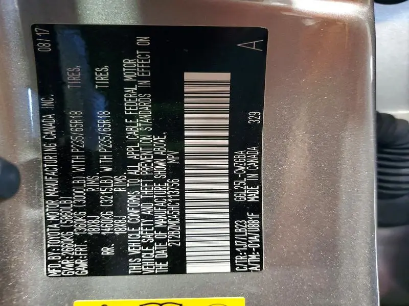 2017 LEXUS RX 350 BASE  