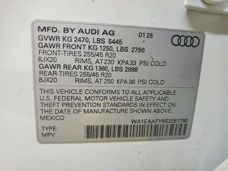2025 AUDI Q5 PREMIUM PLUS 45  
