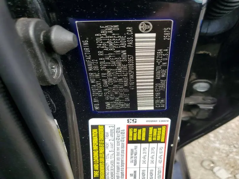 2023 TOYOTA CAMRY SE NIGHTSHADE  