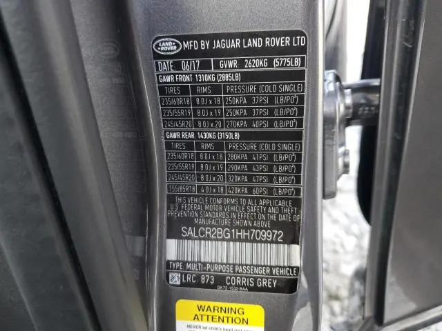 2017 LAND ROVER DISCOVERY SPORT HSE  