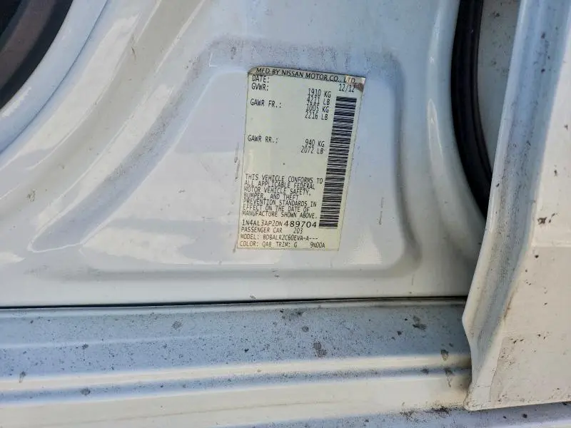 2013 NISSAN ALTIMA 2.5  