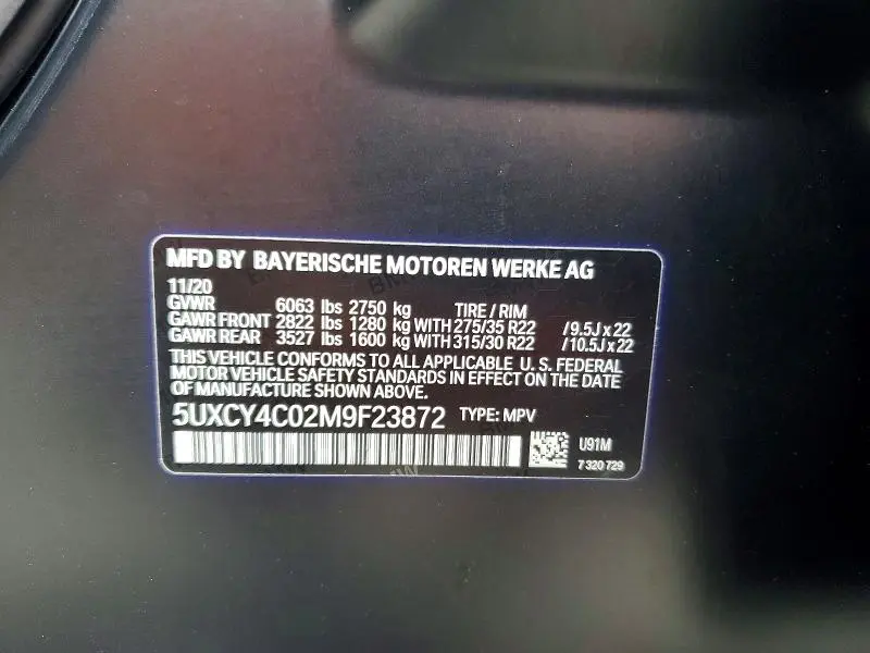 2021 BMW X6 SDRIVE 40I  