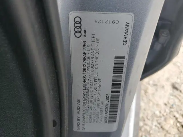 2016 AUDI A6 PREMIUM PLUS  