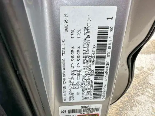 2019 TOYOTA TACOMA SR  