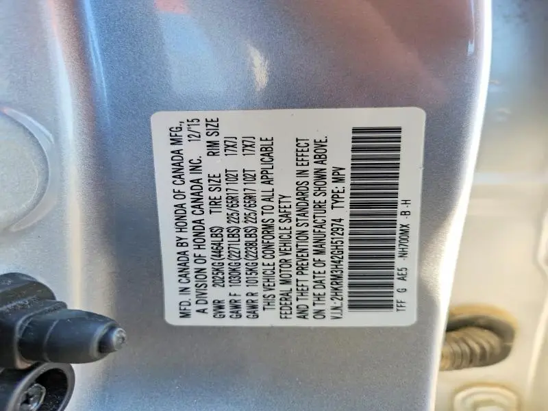 2016 HONDA CR-V SE  