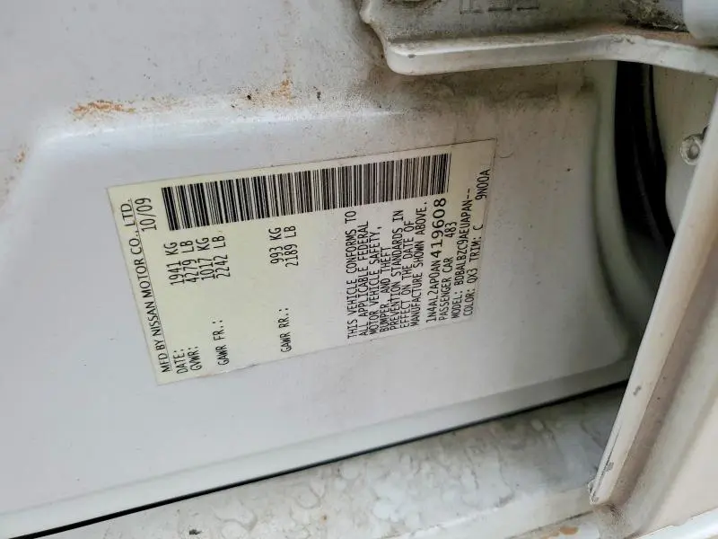 2010 NISSAN ALTIMA BASE  