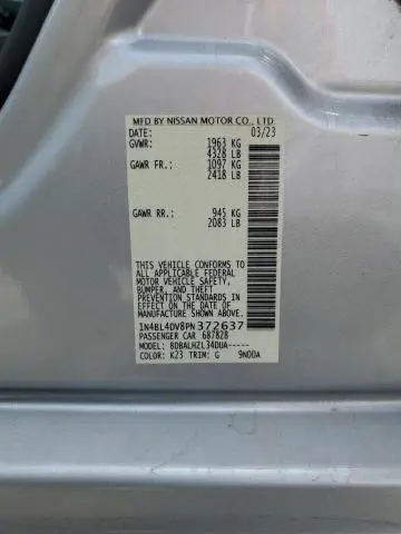 2023 NISSAN ALTIMA SV  