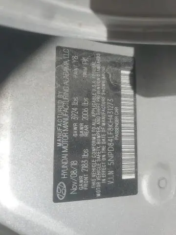 2019 HYUNDAI ELANTRA SEL  