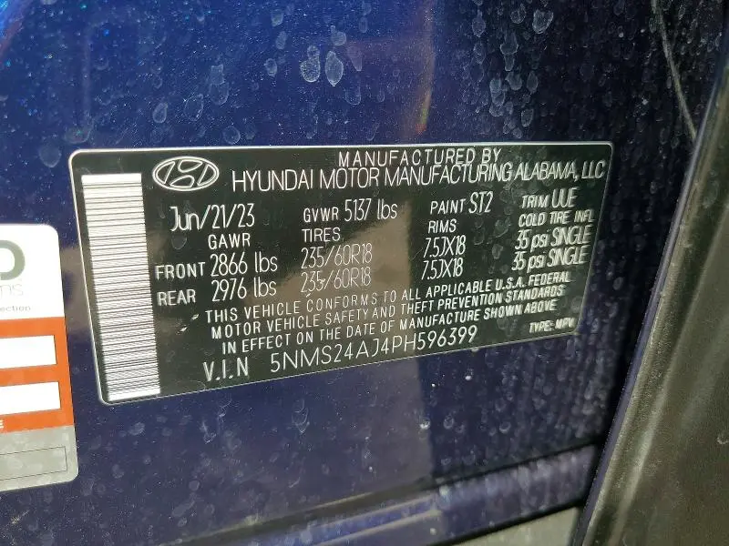 2023 HYUNDAI SANTA FE SEL  