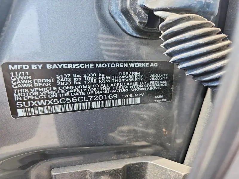 2012 BMW X3 XDRIVE28I  