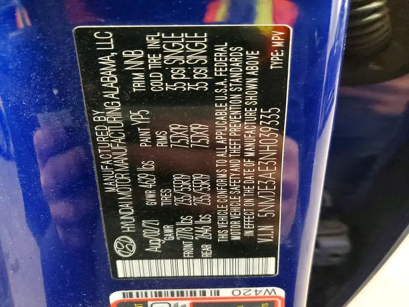 2022 HYUNDAI TUCSON LIMITED  