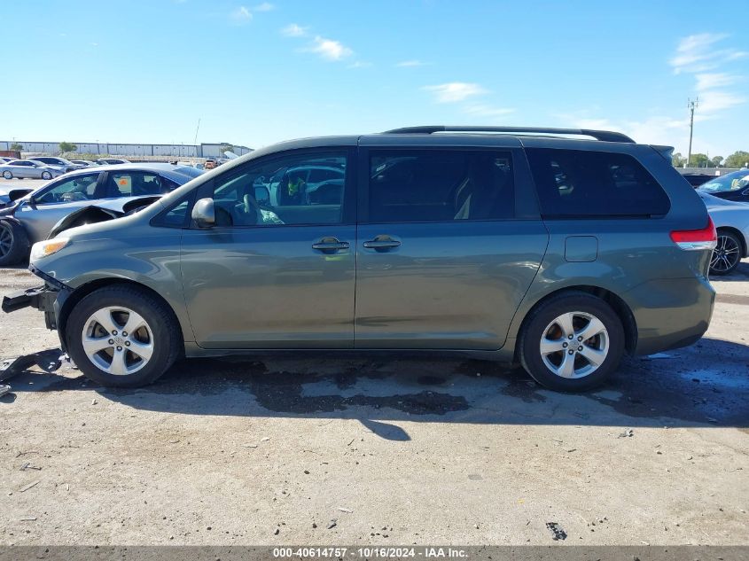 2014 TOYOTA SIENNA LE V6 8 PASSENGER