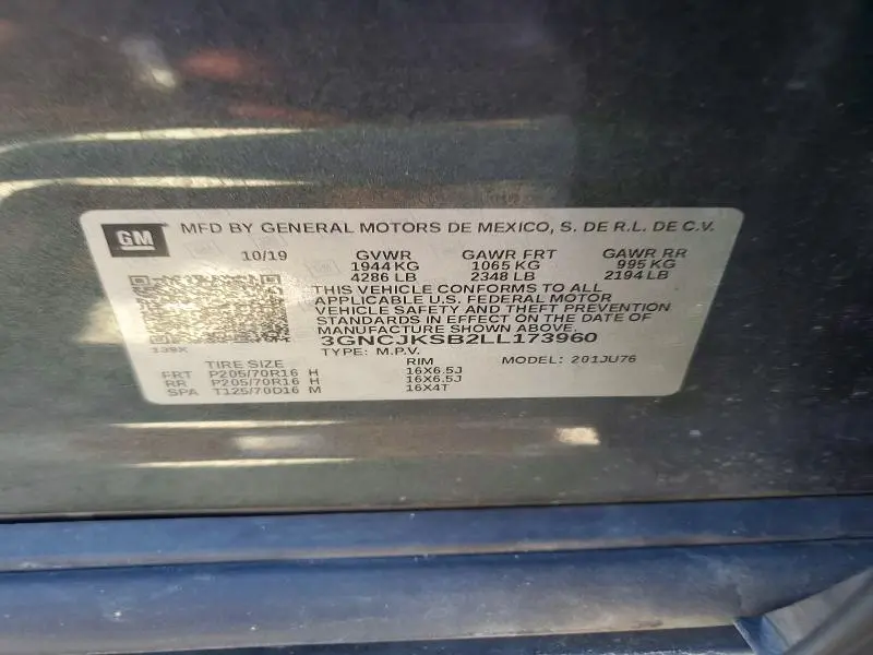 2020 CHEVROLET TRAX LS  