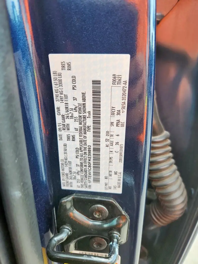 2015 FORD F150 SUPERCREW  