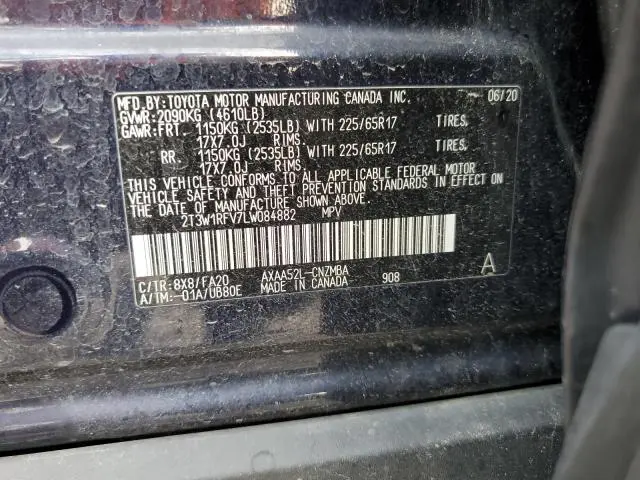 2020 TOYOTA RAV4 XLE