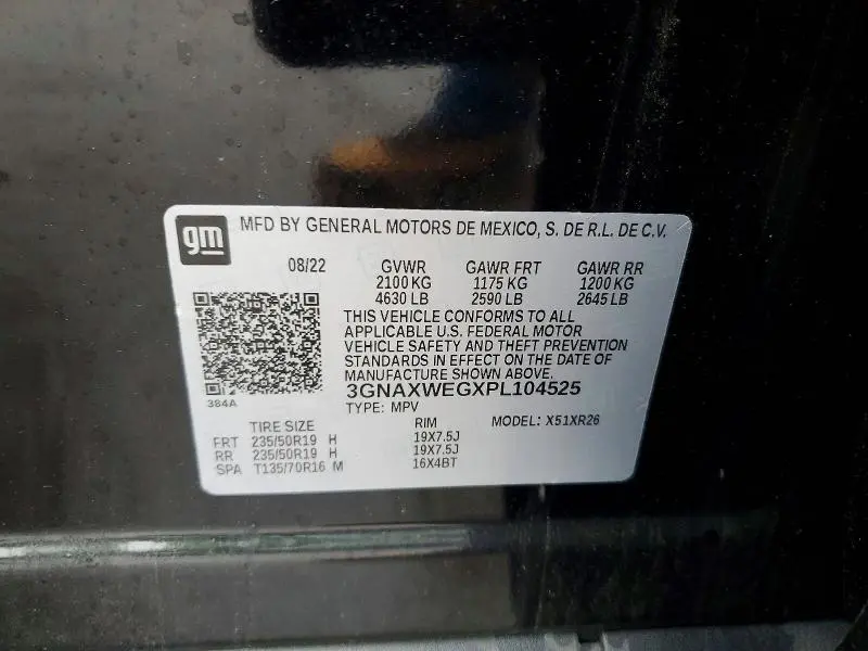 2023 CHEVROLET EQUINOX RS  