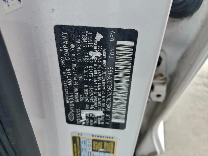 2016 HYUNDAI TUCSON LIMITED  