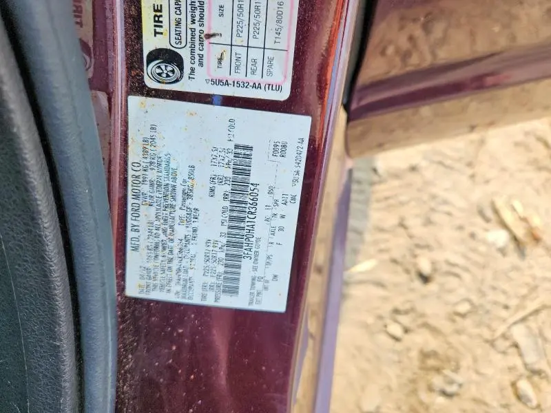 2012 FORD FUSION SE  