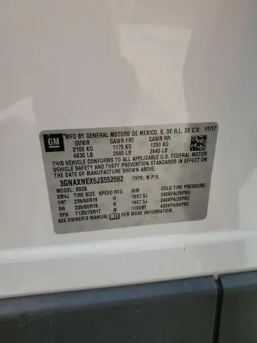 2018 CHEVROLET EQUINOX PREMIER  
