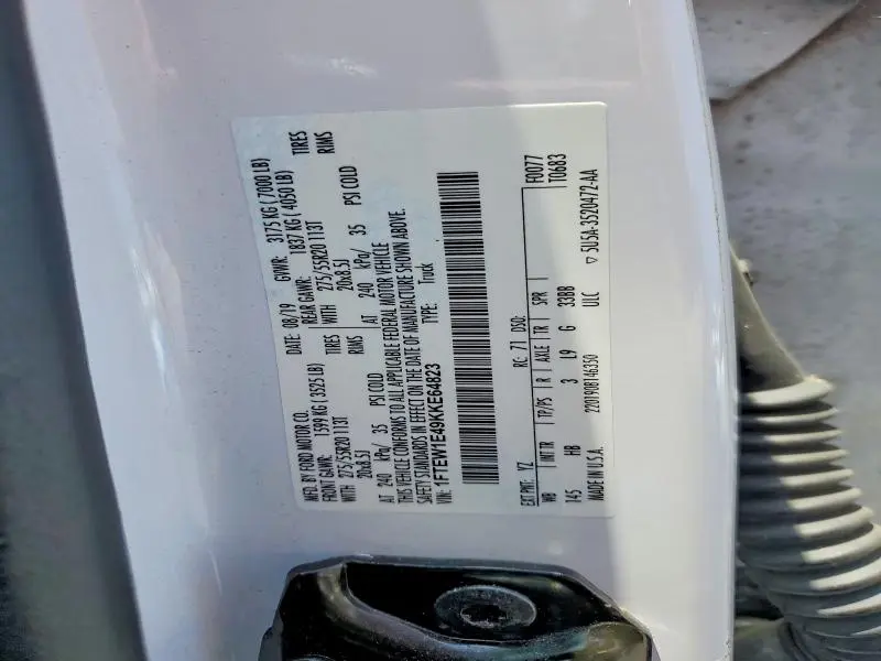 2019 FORD F150 SUPERCREW  