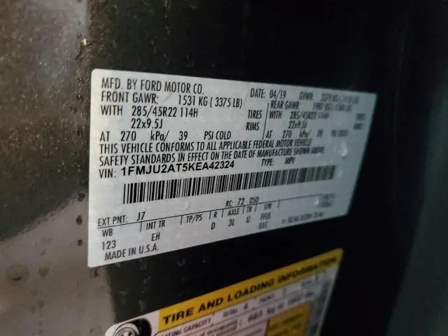 2019 FORD EXPEDITION LIMITED  