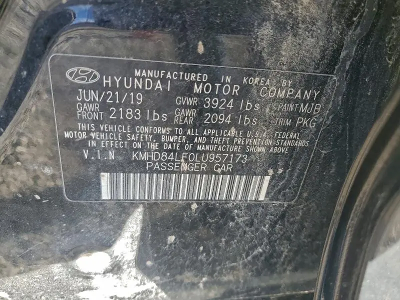 2020 HYUNDAI ELANTRA SEL  