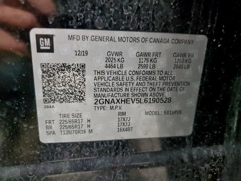 2020 CHEVROLET EQUINOX LS  