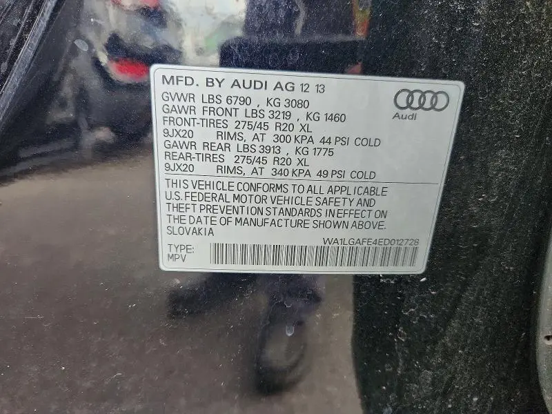 2014 AUDI Q7 PREMIUM PLUS  