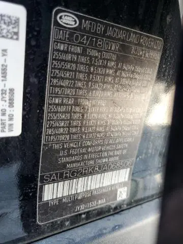 2018 LAND ROVER DISCOVERY SE  