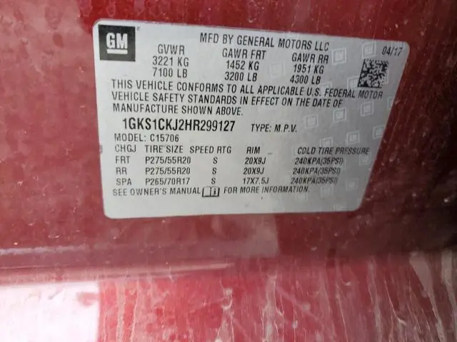2017 GMC YUKON DENALI  