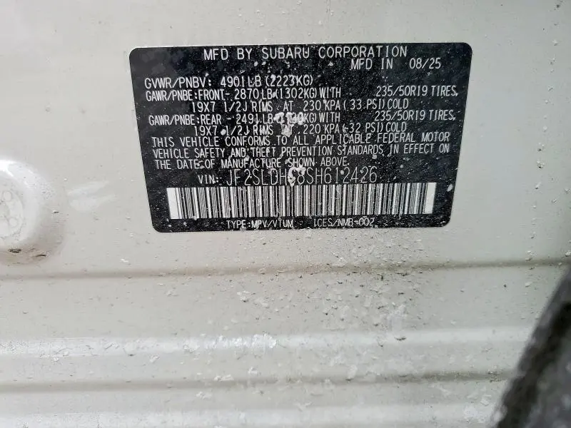 2025 SUBARU FORESTER   