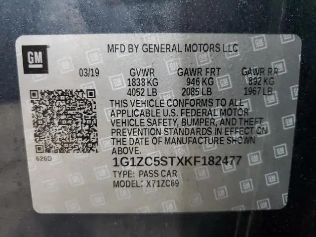 2019 CHEVROLET MALIBU LS  