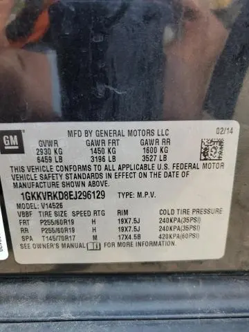 2014 GMC ACADIA SLT-1