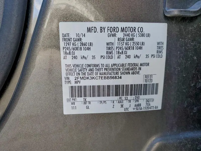 2014 FORD EDGE LIMITED  