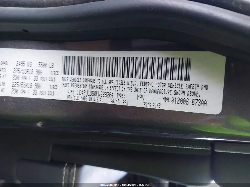 2015 JEEP CHEROKEE LIMITED