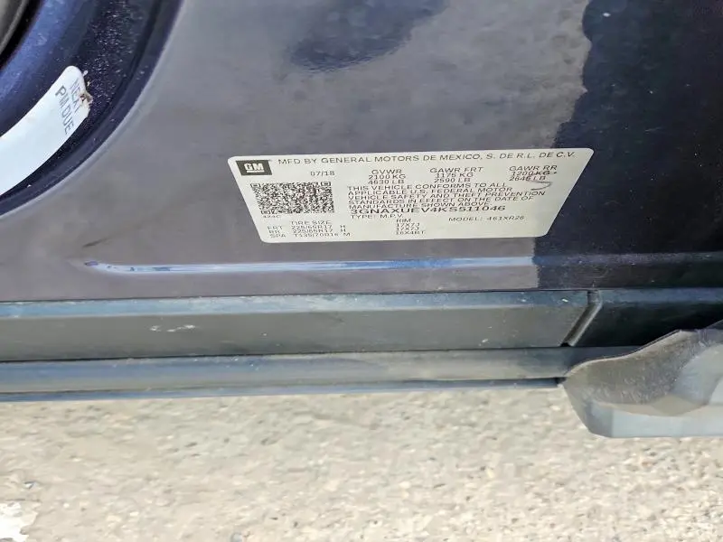 2019 CHEVROLET EQUINOX LT  