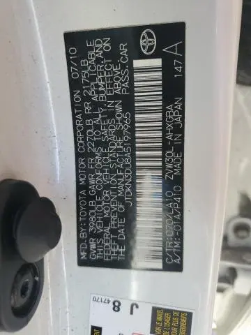 2010 TOYOTA PRIUS   