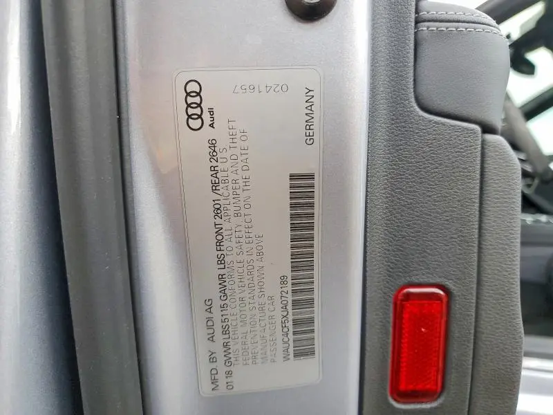 2018 AUDI S5 PRESTIGE  