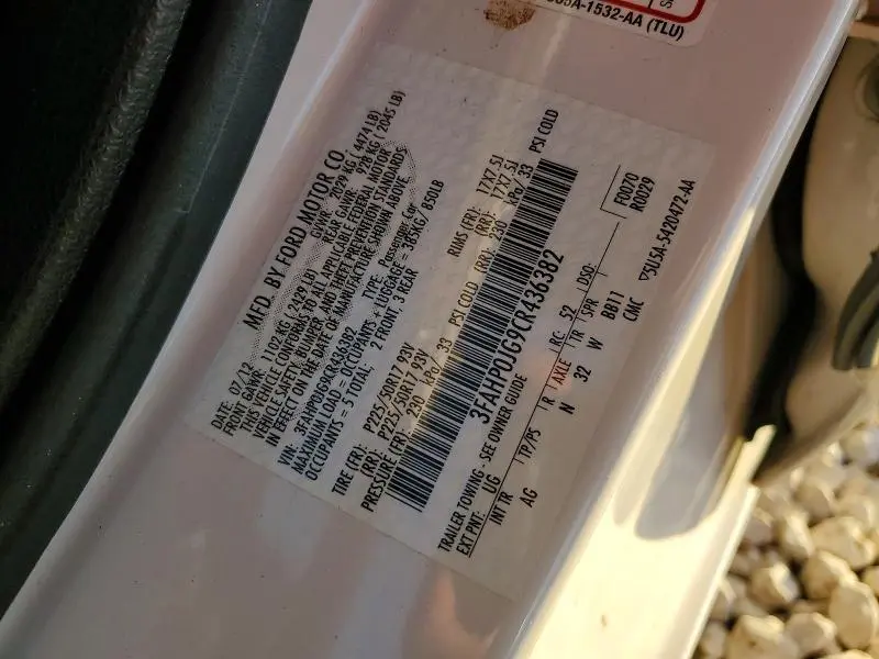 2012 FORD FUSION SEL  