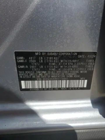 2024 SUBARU CROSSTREK WILDERNESS