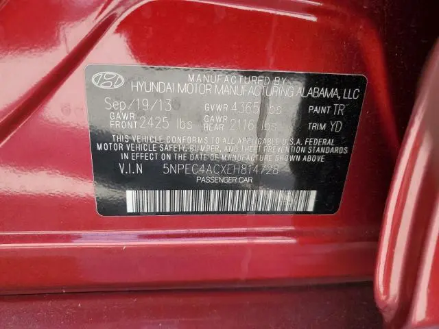 2014 HYUNDAI SONATA SE  