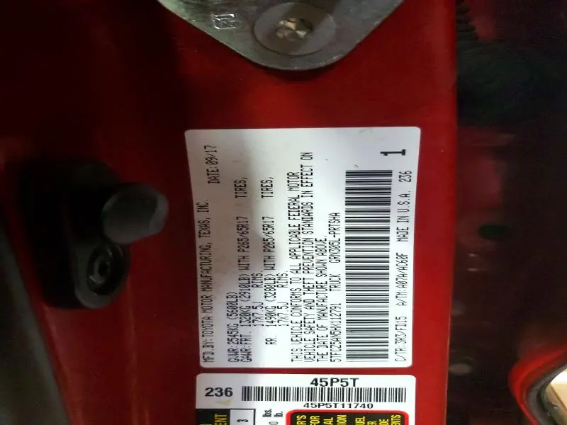 2017 TOYOTA TACOMA DOUBLE CAB  