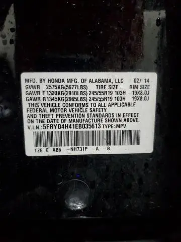 2014 ACURA MDX TECHNOLOGY  