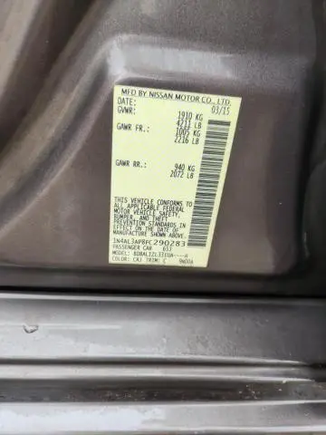 2015 NISSAN ALTIMA 2.5 SV  