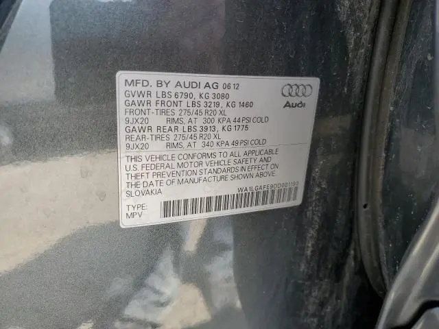 2013 AUDI Q7 PREMIUM PLUS  