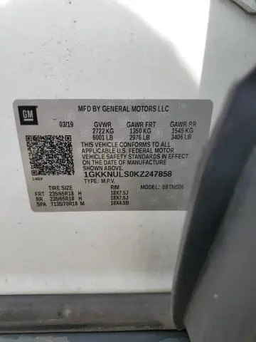 2019 GMC ACADIA SLT-1  