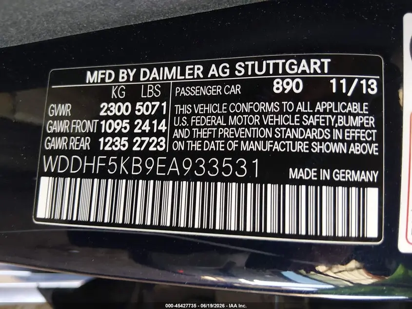 2014 MERCEDES-BENZ E 350  