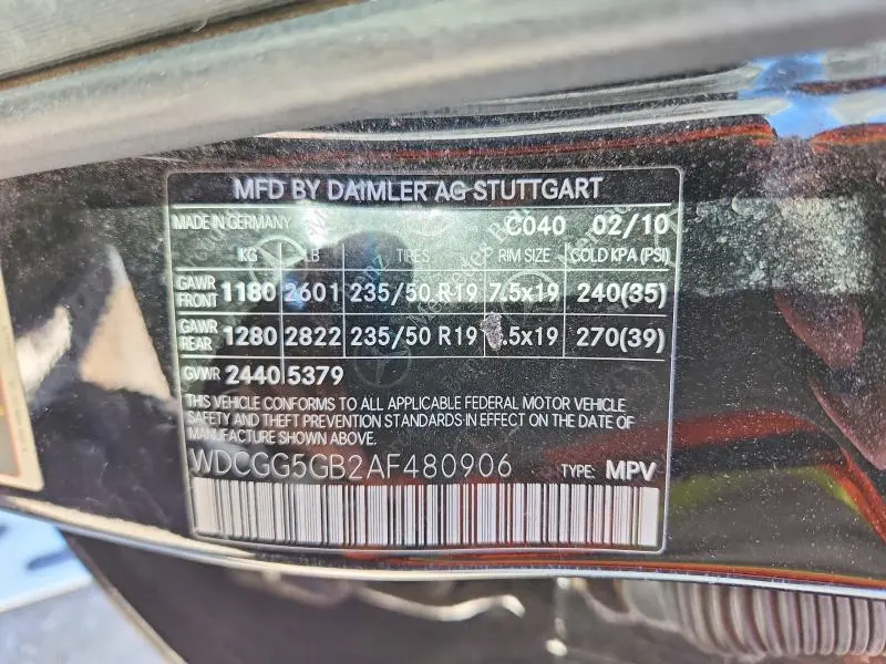 2010 MERCEDES-BENZ GLK 350  