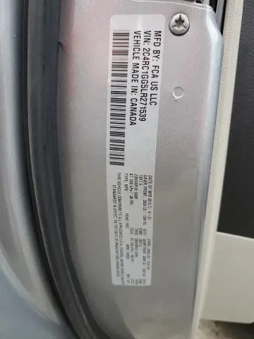 2020 CHRYSLER PACIFICA LIMITED  